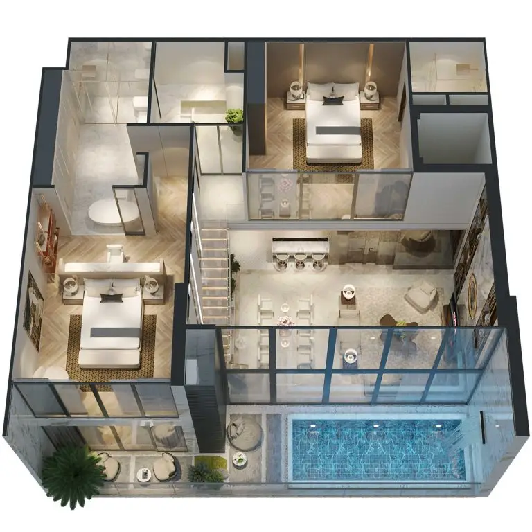 Duplex 3 Phòng ngủ